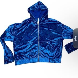 Fabletics Blue Velvet Hoodie